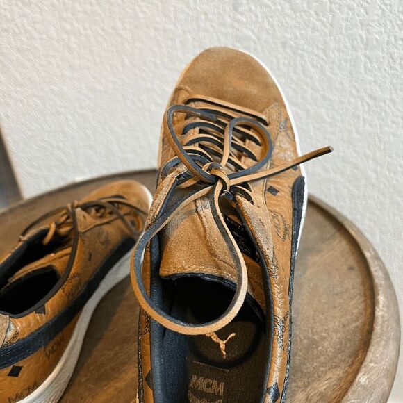 Puma x MCM Suede Leather Buckthorn Brown Sneakers Men's Size 6.5 - Picture 5 of 15